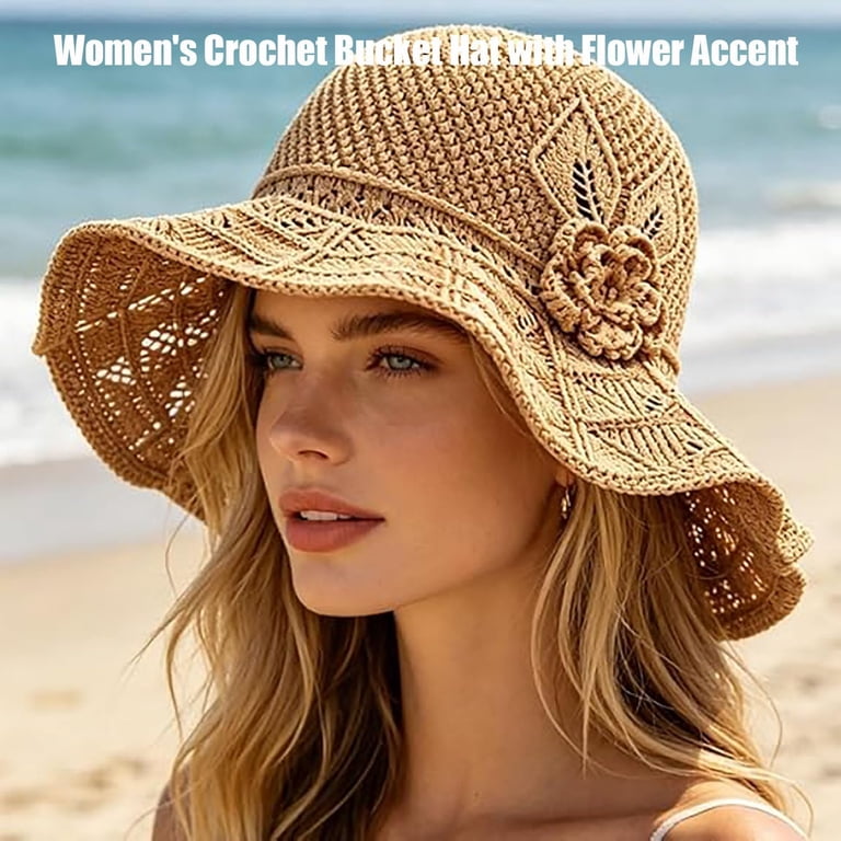Elegant Floral Bucket Hat - Breathable Sun Hat with Adjustable Fit Wholesale Sun Hat - Garden Flower for your store - Faire main image 3