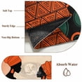 thumbnail image 6 of Round Rugs 3Ft, Black Women Round Area Rug Washable Indoor Throw Carpet, African Southwestern Boho Orange Yellow Small Non Slip Circle Rug for Bedroom Living Room Home Decor Aesthetic, 6 of 8