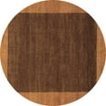 thumbnail image 1 of Ahgly Company Indoor Round Abstract Brown Modern Area Rugs, 7' Round, 1 of 4