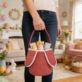 thumbnail image 5 of Danhjin Easter Basket for Kids, Corduroy Fleece Easter Gift Basket with Candy Bag for Holiday Decor, 5 of 6