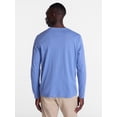 thumbnail image 3 of George Men's and Big Men's Cotton Crewneck Tee with Long Sleeves, Sizes XS-3XL, Big 2XB-6XB & Tall MT-4XLT, 3 of 5