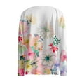 thumbnail image 5 of ZICTH Hoodies for Women Trendy Fall Fashion Casual Crewneck Long Sleeve Pullover Floral Print Sweatshirts Blouses Sweatshirts Women, 5 of 6