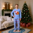 thumbnail image 2 of KHONTS Christmas Matching Family Pajamas Long Sleeve Top and Pants Festive Xmas Outfit Cozy Sleepwear with Pets Men S, 2 of 4