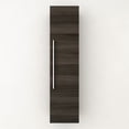 thumbnail image 3 of Cutler Kitchen and Bath Silhouette Modern Wood/Metal Linen Tower in Dark Wood, 3 of 6