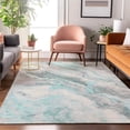 thumbnail image 7 of Addison Rugs Mayfield Premium Machine Washable Transitional Abstract Teal Rectangle Rug, 10' x 14', 7 of 7