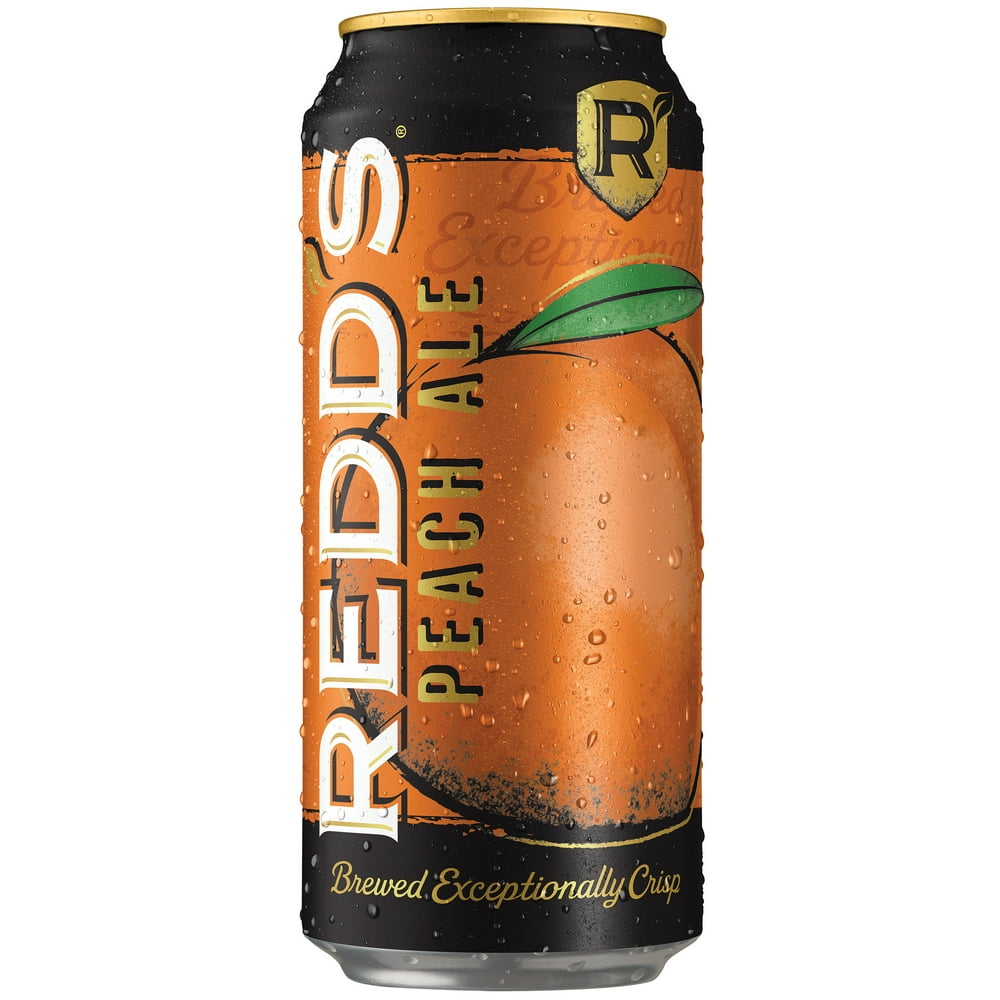 Redd's Peach Ale Beer, 4 Pack, 16 fl. oz. Cans, 5 ABV