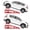 Red, variant on Wisykoke 2 Pack Auto Car Truck Service Ramps Lifts,11023lbs(5T) Garage Car Lift Hydraulic Ramps, Portable Car Ramps for Oil Changes, Low New Car Ramps, High Lift Height Adjust 9.8 -15 inch