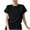 Black-03, variant on Mittory Ladies Tee Shirts Summer Crewneck Short Sleeve Plain Tops Loose Fit Shirts Pyjama Oversized Tops