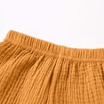 thumbnail image 7 of FSYBOA Boys Shorts, Elastic Wasit Trendy Casual Above Knee Kids Shorts Yellow Size 5-6T, 7 of 7