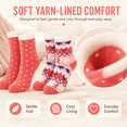 thumbnail image 3 of Muk Luks Kids Cozy, Yarn Lining, Whisper Soft, Lightweight Breathable Socks, Sizes Medium-Large, 3 of 8