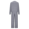 thumbnail image 7 of HAPIMO Womens 2 Piece Lounge Sets Casual Sweatsuits Matching Set Long Sleeve Pullover Tops with Elastic Waist Wide Leg Pant Homewear Sets Gray M, 7 of 7