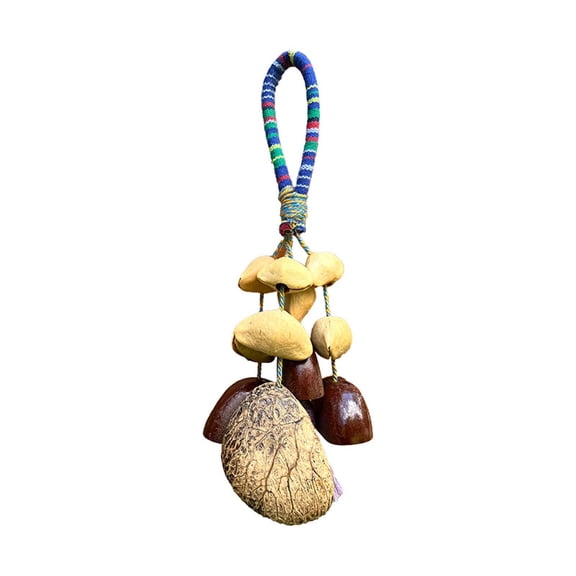 Handmade Natural Wind Chimes, String of Bells with Wooden Beads, Soothing Sound for Meditation Yoga Relaxation, Outdoor Garden Patio Balcony Decor, Zen Wind Chime Musical Instrument