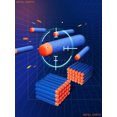 thumbnail image 3 of 50-Dart Bullets Refill Pack for Nerf N-Strike Elite 2.0 Series - Compatible with All Elite Blasters Blue, 3 of 4