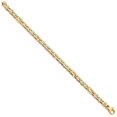 thumbnail image 2 of Auriga 14K Yellow Gold Hand 4.3mm Fancy Link Bracelet 7inch for Women, 2 of 4