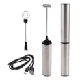 thumbnail image 1 of 1 Set USB Electric Milk Frother Foam Maker Egg Whisk Mixer Handheld Rechargeable Stirring Tool Stainless Steel Stirrer Kitchen, 1 of 10