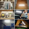 thumbnail image 2 of LEPOTEC 18LED Motion Sensor Cabinet Light,Under Counter Closet Lighting, Wireless USB Rechargeable Kitchen Night Lights,Battery Operated Light for Wardrobe,Closets,Cabinet,Cupboard,2 Pack, 2 of 6