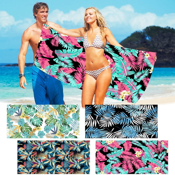 Toalla de playa de microfibra 30x60 pulgadas - Toalla compacta de viaje compacta y resistente a la arena, de secado rápido para piscina, gimnasio y exteriores