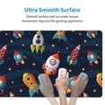thumbnail image 4 of Naloa Spaceships and Stars Gaming Mouse Pad Large Mouse Mat Long Extended Desk Pad Non-Slip Rubber Mice Pads Stitched Edges Thin Pad (16x29.5 Inch), 4 of 8