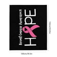 JIaleilei Flannel Cancer Gift Cute Warm Pink Ribbon Blanket Gift