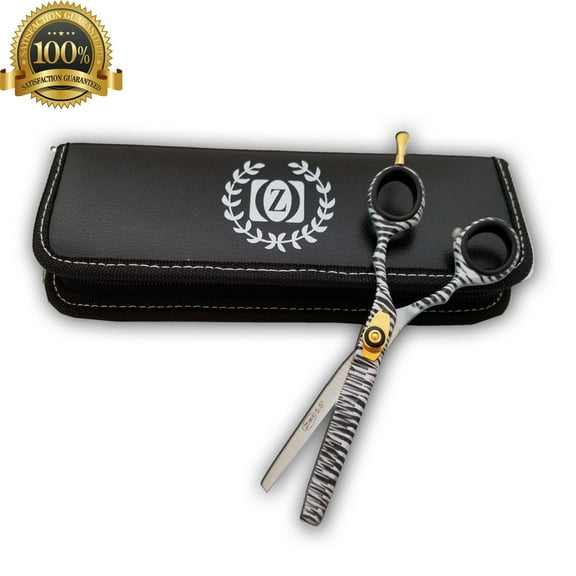 Professional Hairdressing Hair Cutting Scissors Barber Shears ZEBRA PRINT