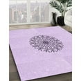 thumbnail image 2 of Ahgly Company Indoor Rectangle Patterned Bright Lilac Purple Area Rugs, 2' x 4', 2 of 6