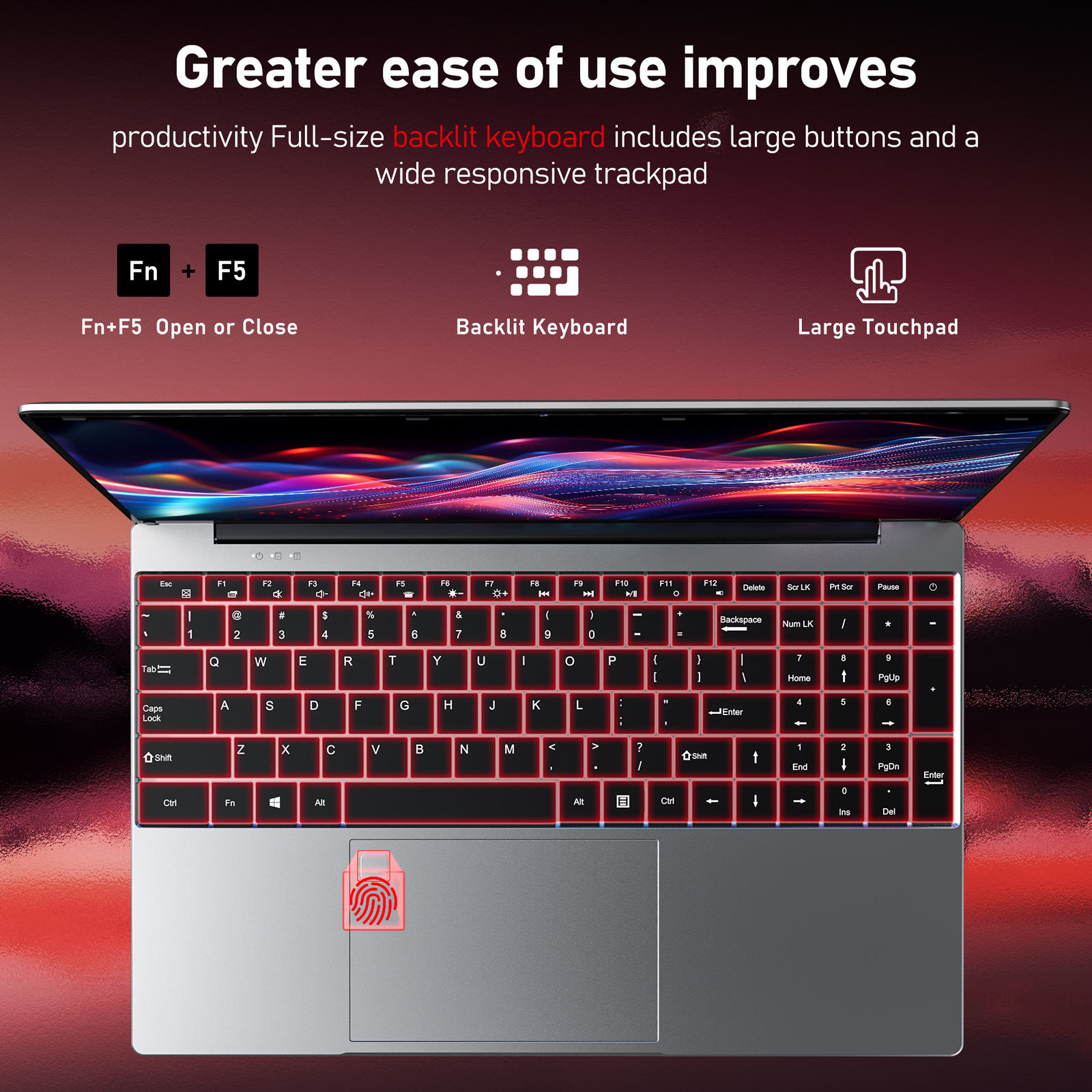 Chheart 2025 Gaming 15.6 Inch FHD Computer Laptop, AMD Ryzen 5 7430U 6C/12T, 16GB, 1TB SSD,AMD Radeon Graphics,1920 * 1080,WiFi 5,BT5.0,Backlit