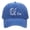 Washed-Blue, variant on Vintage Washed Cotton Baseball Cap with Fish, Fish On & Fishing Hook Embroidery, Adjustable Outdoor Fishing Hat for Adult Men Women- Washed Blue