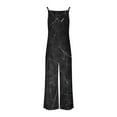 thumbnail image 4 of Wensltd Women Jumpsuits One Piece Sleeveless Printed Wide Leg Pant With Pockets, 4 of 5