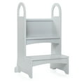 thumbnail image 5 of Guidecraft Guidecraft High-Rise Step-Up - Gray: Counter Height Wooden Kitchen and Bathroom Step Stool for Kids and Adults - Quality Furniture - Gray, 5 of 6