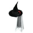 thumbnail image 6 of Stylish Baseball Caps Gothic Witch Hat With Silk Flowers Halloween Accessory For Women Ideal for Parties and Festivities, 6 of 6