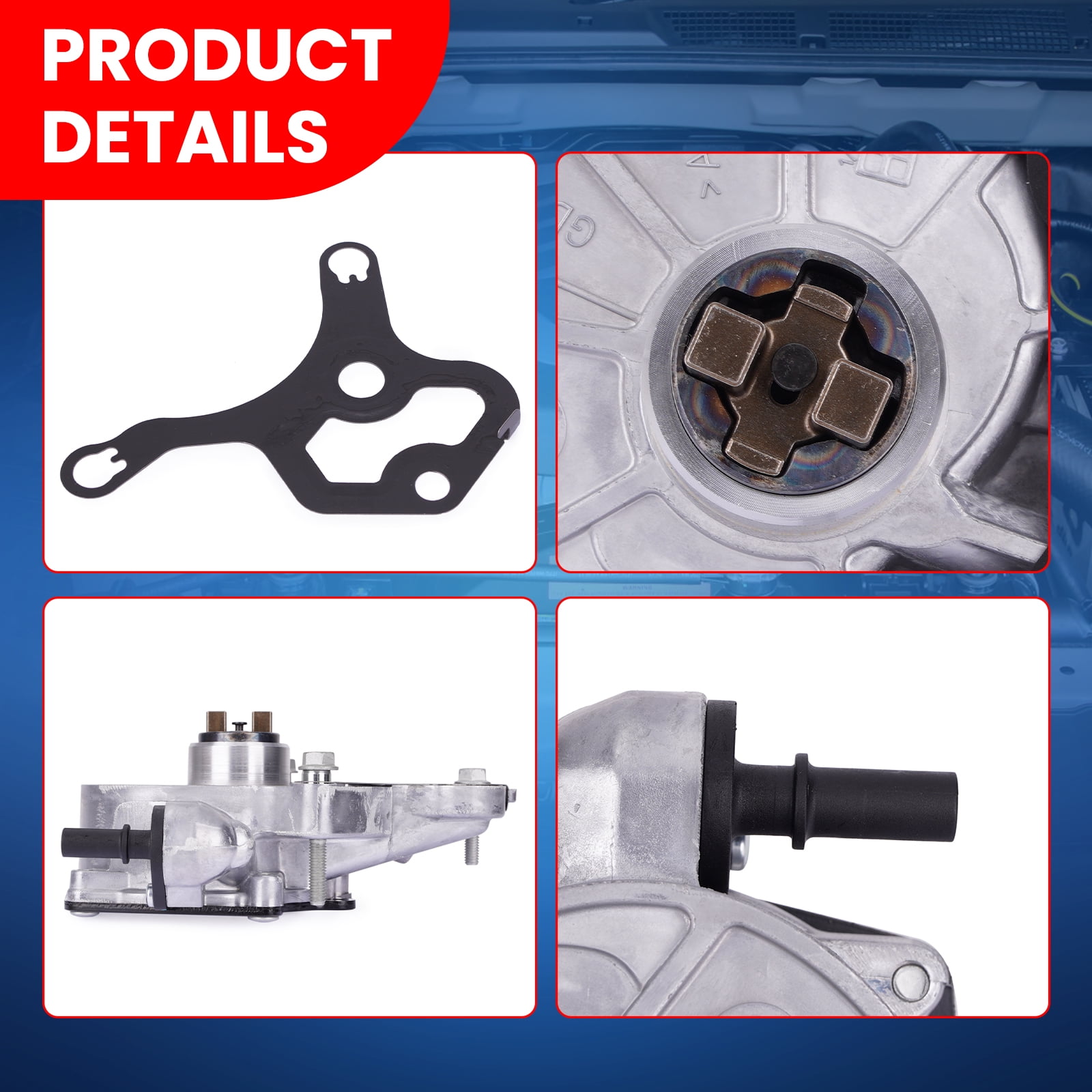 MOCA AUTOPARTS VCP183 Vacuum Pump Fit for 2013-2022 Chevrolet Malibu 2.0L & 2015-2020 GMC Canyon 2.5L & 2016-2020 Buick Envision 2.0L &