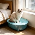 thumbnail image 4 of EGNMCR Kitty Toilet Training Device Washdown Litter Box Odor Control Spray Proof Litter Box Extra Large Plasti c Cat Litter B ox, 4 of 6