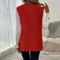 thumbnail image 4 of Diufon Womens Long Vest Fall Winter Fuzzy Fleece Cardigan Casual Sleeveless Warm Outerwear with Pockets, 4 of 9