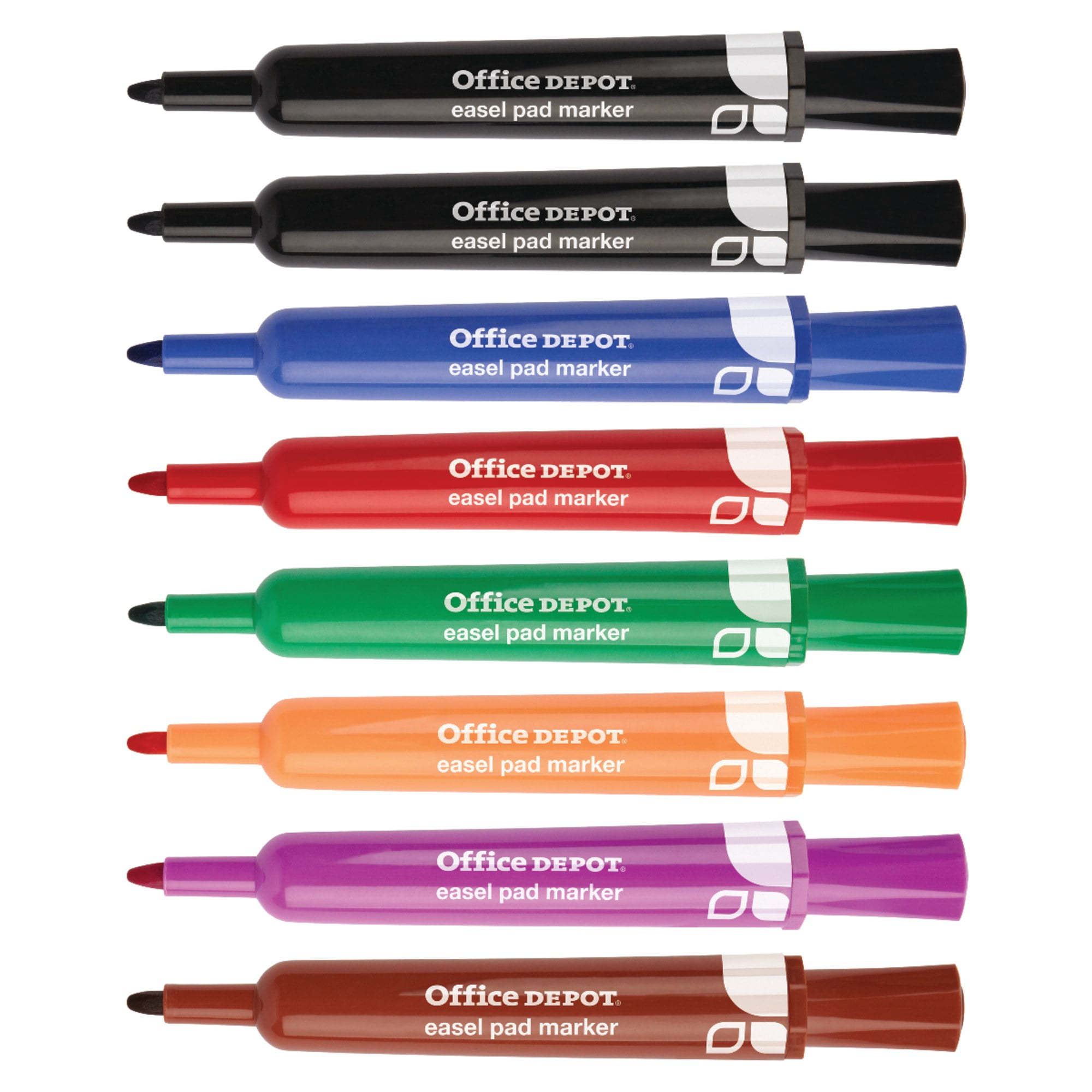 Office Depot Permanent Markers, Fine Point, 100% Recycled