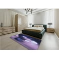thumbnail image 4 of Ahgly Company Indoor Rectangle Patterned Medium Purple Area Rugs, 5' x 8', 4 of 6