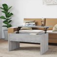thumbnail image 1 of vidaXL Coffee Table Grey Sonoma 80x50.5x41.5 cm Engineered Wood, 1 of 5