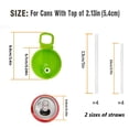 thumbnail image 3 of VANNYVANYA 4 Pack Soda Can Lids With Straws , Reusable  Silicone Covers for Standard Cans , Mixed Colors, 3 of 7