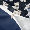thumbnail image 4 of Homewish Cute Dog Twin Duvet Cover,Navy Black Leopard Print Twin Bedding,Navy Blue Reversible,2pcs,1 Duvet Cover and 1 Pillowcase, 4 of 6