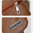 thumbnail image 5 of Clossjun Messenger Bag for Men Crossbody Bags Shoulder Purse Adjustable Belt Small Vintage PU Leather Satchel Pouch Side Daypacks Brown, 5 of 5