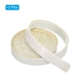 thumbnail image 3 of Uxcell 3/4"x 1/8"x118" Wood Stove Gasket, 2Pcs Fiberglass Self Adhesive High Temperature Resistance Seal Rope, White, 3 of 6