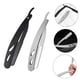 thumbnail image 3 of Pack of 2 vintage folding razors for beard care, manual shaving tool for precise shaving of beard, eyebrows and body hair, portable and versatile., 3 of 5