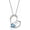 03. March, variant on Heart Cross Birthstone Necklace Baptism Gifts First Communion Gifts Easter Birthday Christmas Gifts Jewelry for Goddaughter Women