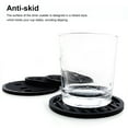 thumbnail image 4 of BrowQuartz 4 Pieces Drinks Coasters Round Anti-skid Kitchen Placemat Cup Mat Draining Bottle Holders Pad Tableware Home Decor Gray, 4 of 6