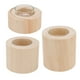 thumbnail image 2 of Copa De Vela De Madera, Decoración De Escritorio Candelabro De Madera 3 Piezas Práctico Romántico Para Sauna Para Oficina Para Incienso ANGGREK Descripción de la referencia, 2 of 5