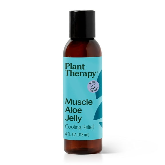 Plant Therapy Muscle Aloe Jelly, 4 oz, Aromatherapy Jelly for Natural Relief from Sore Muscles