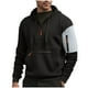 thumbnail image 2 of pstuiky camisas de manga larga para hombre, Sudadera con capucha y cremallera de manga larga con bloques de color para hombre tops de invierno para hombre m, 2 of 7