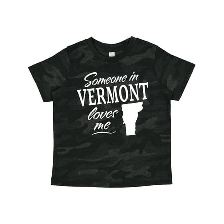 

Inktastic Someone in Vermont Loves Me Gift Toddler Boy or Toddler Girl T-Shirt