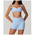 thumbnail image 2 of Conjuntos de entrenamiento for mujer, 2 piezas, sujetador deportivo, camiseta sin mangas, polainas de cintura alta, gimnasio, yoga, ropa activa, camiseta de entrenamiento for mujer, 2 of 6
