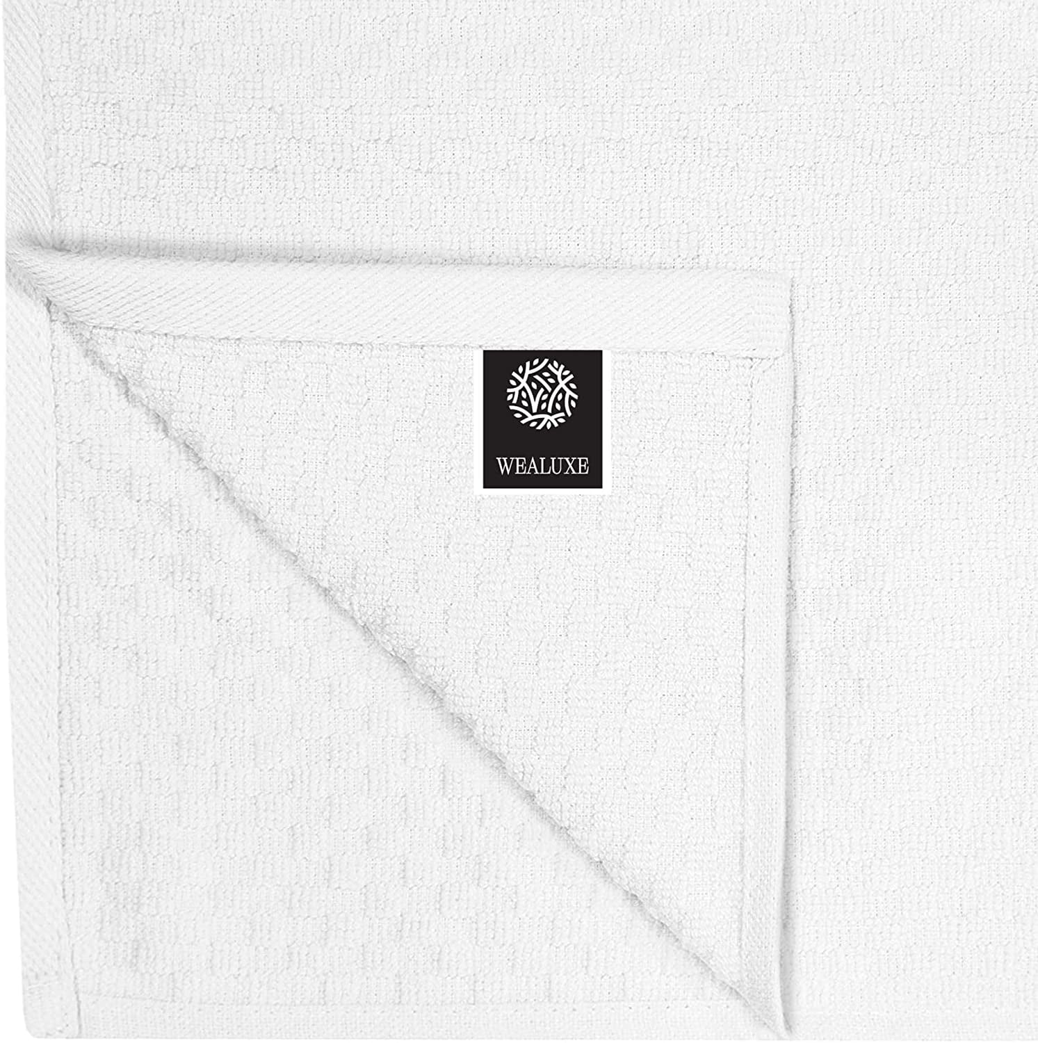 Zeppoli Kitchen Hand Towels 12 Pack - 100% Soft Cotton - 15 x 25 - Dobby  Weave - Gray Dish Towels for - Super Absorbent Cleaning Cloths