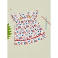 thumbnail image 5 of Kids Toddler Baby Girls Summer Outfit Sleeveless Ribbed Collared Tank Tops Floral Skirt Shorts Set Cute Summer Clothes, 5 of 9